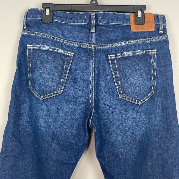 Zara Woman Cropped Buttonfly Hi Rise Blue Jeans. US Size 8. - Picture 8 of 13
